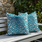 Dibi Zebra Print Indoor/Outdoor Reversible Square Pillow