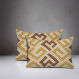 Tara Geometric Reversible Indoor/Outdoor Rectangular Pillow