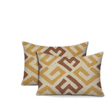 Tara Geometric Reversible Indoor/Outdoor Rectangular Pillow