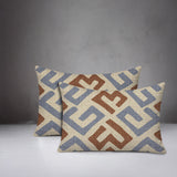 Tara Geometric Reversible Indoor/Outdoor Rectangular Pillow