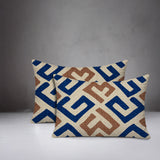 Tara Geometric Reversible Indoor/Outdoor Rectangular Pillow