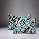 Blaine Zebra Print Indoor/Outdoor Reversible Rectangular Pillow