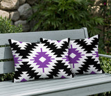 Mansi 2 Sets Indoor/Outdoor Reversible Rectangular Pillow