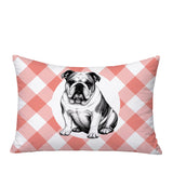Bulldog  Indoor/Outdoor Reversible Rectangular Pillow