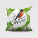 Robin Indoor/Outdoor Reversible Square Pillow