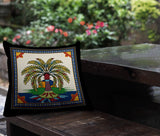Aalia Palm Reversible Indoor/Outdoor Square Pillow