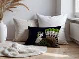 Adini Turkey Reversible Indoor/Outdoor Rectangular Pillow in Chartreuse - Size 25x18