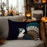 Adini Turkey Reversible Indoor/Outdoor Rectangular Pillow in Emerald - Size 25x18