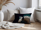 Adini Turkey Reversible Indoor/Outdoor Rectangular Pillow in Emerald - Size 25x18