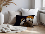 Adini Turkey Reversible Indoor/Outdoor Rectangular Pillow in Orange - Size 25x18