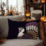 Adini Turkey Reversible Indoor/Outdoor Rectangular Pillow in Purple - Size 25x18