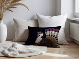 Adini Turkey Reversible Indoor/Outdoor Rectangular Pillow in Purple - Size 25x18