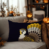 Adini Turkey Reversible Indoor/Outdoor Rectangular Pillow in Yellow - Size 25x18