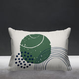 Aida Abstract Reversible Indoor/Outdoor Rectangular Pillow