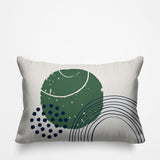 Aida Abstract Reversible Indoor/Outdoor Rectangular Pillow