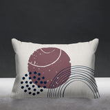 Aida Abstract Reversible Indoor/Outdoor Rectangular Pillow