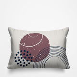 Aida Abstract Reversible Indoor/Outdoor Rectangular Pillow