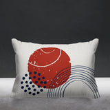 Aida Abstract Reversible Indoor/Outdoor Rectangular Pillow