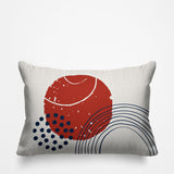 Aida Abstract Reversible Indoor/Outdoor Rectangular Pillow