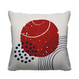 Aida Abstract Outdoor Reversible Throw Square Pillow