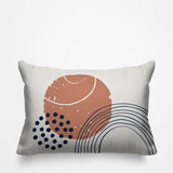 Aida Abstract Reversible Indoor/Outdoor Rectangular Pillow