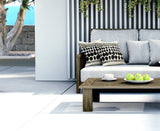 Ajani Abstract Reversible Indoor/Outdoor Square Pillow Cover