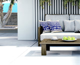 Ajani Abstract Reversible Indoor/Outdoor Square Pillow Cover