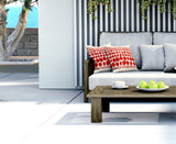 Ajani Abstract Reversible Indoor/Outdoor Square Pillow Cover