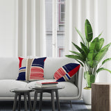Akiiki Abstract Reversible Indoor/Outdoor Square Pillow Cover
