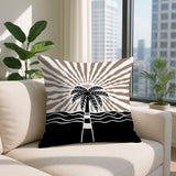 Aky Palm Reversible Indoor/Outdoor Square Pillow