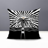 Aky Palm Reversible Indoor/Outdoor Square Pillow