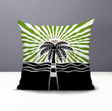 Aky Palm Reversible Indoor/Outdoor Square Pillow
