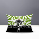 Aky Palm Reversible Indoor/Outdoor Rectangle Pillow