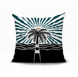 Aky Palm Reversible Indoor/Outdoor Square Pillow