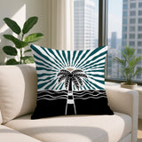 Aky Palm Reversible Indoor/Outdoor Square Pillow
