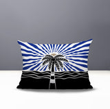 Aky Palm Reversible Indoor/Outdoor Rectangle Pillow