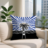 Aky Palm Reversible Indoor/Outdoor Square Pillow