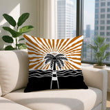 Aky Palm Reversible Indoor/Outdoor Square Pillow