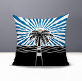 Aky Palm Reversible Indoor/Outdoor Square Pillow