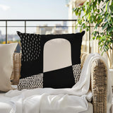 Aldo Abstract Reversible Indoor/Outdoor Square Pillow