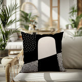 Aldo Abstract Reversible Indoor/Outdoor Square Pillow