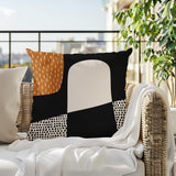 Aldo Abstract Reversible Indoor/Outdoor Square Pillow