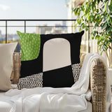Aldo Abstract Reversible Indoor/Outdoor Square Pillow