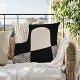 Aldo Abstract Reversible Indoor/Outdoor Square Pillow