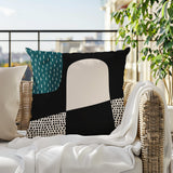 Aldo Abstract Reversible Indoor/Outdoor Square Pillow