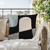 Aldo Abstract Reversible Indoor/Outdoor Square Pillow