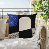 Aldo Abstract Reversible Indoor/Outdoor Square Pillow