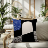 Aldo Abstract Reversible Indoor/Outdoor Square Pillow