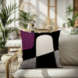 Aldo Abstract Reversible Indoor/Outdoor Square Pillow
