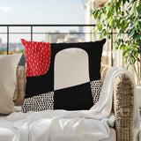 Aldo Abstract Reversible Indoor/Outdoor Square Pillow